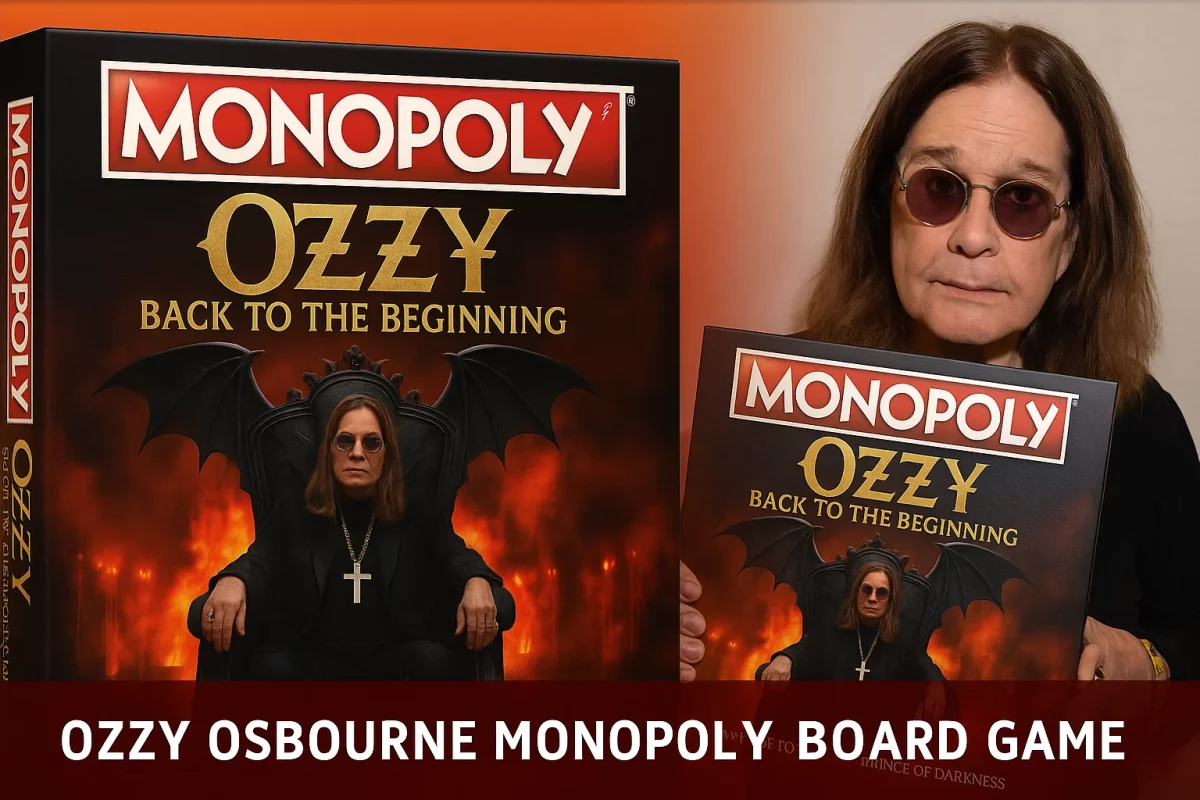 Ozzy Osbourne Monopoly Board Game Back to the Beginning box cover