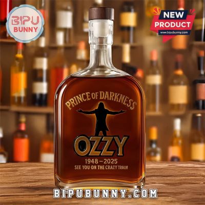Ozzy Osbourne Prince of Darkness 25oz Whiskey Bottle