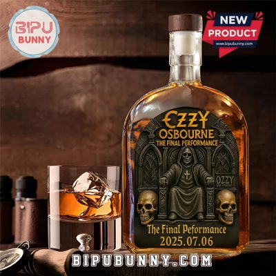 Ozzy Osbourne The Final Performance 25oz Whiskey Bottle