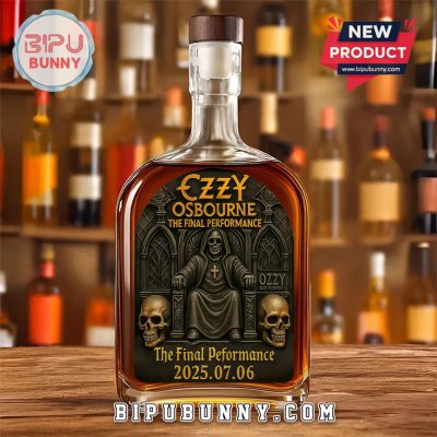 Ozzy Osbourne The Final Performance 25oz Whiskey Bottle