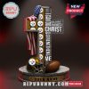 A custom Steelers-themed cross with logos, an American flag, a football helmet, and a personalized name plate.