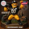 Custom Steelers mascot figure standing on stadium base.