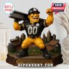 Personalized Steelers figure in bright indoor light.