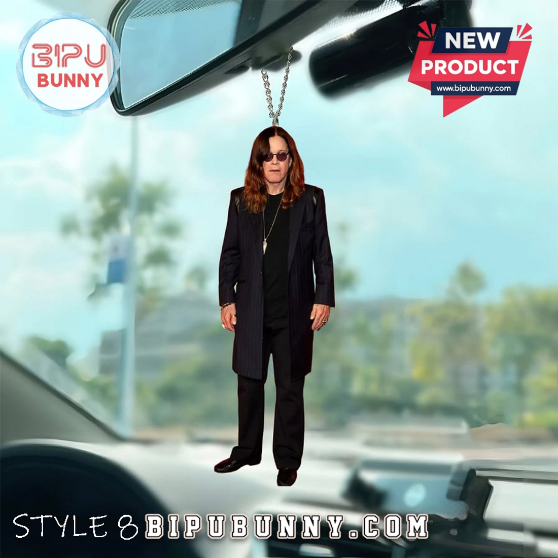 Premium Ozzy Osbourne Car Hanging Ornament Premium Ozzy Osbourne Car Hanging Ornament