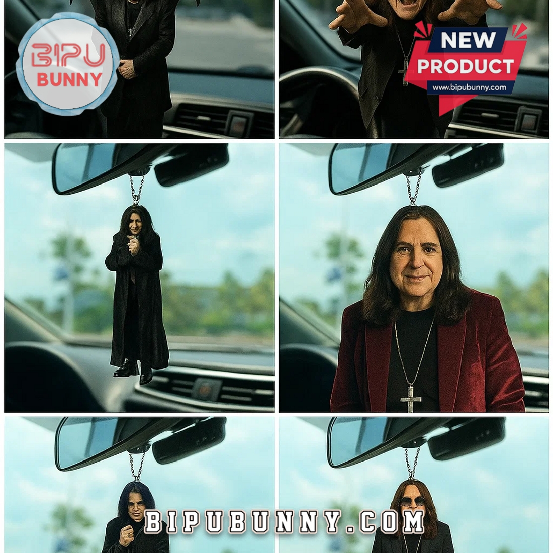 Premium Ozzy Osbourne Car Hanging Ornament Premium Ozzy Osbourne Car Hanging Ornament