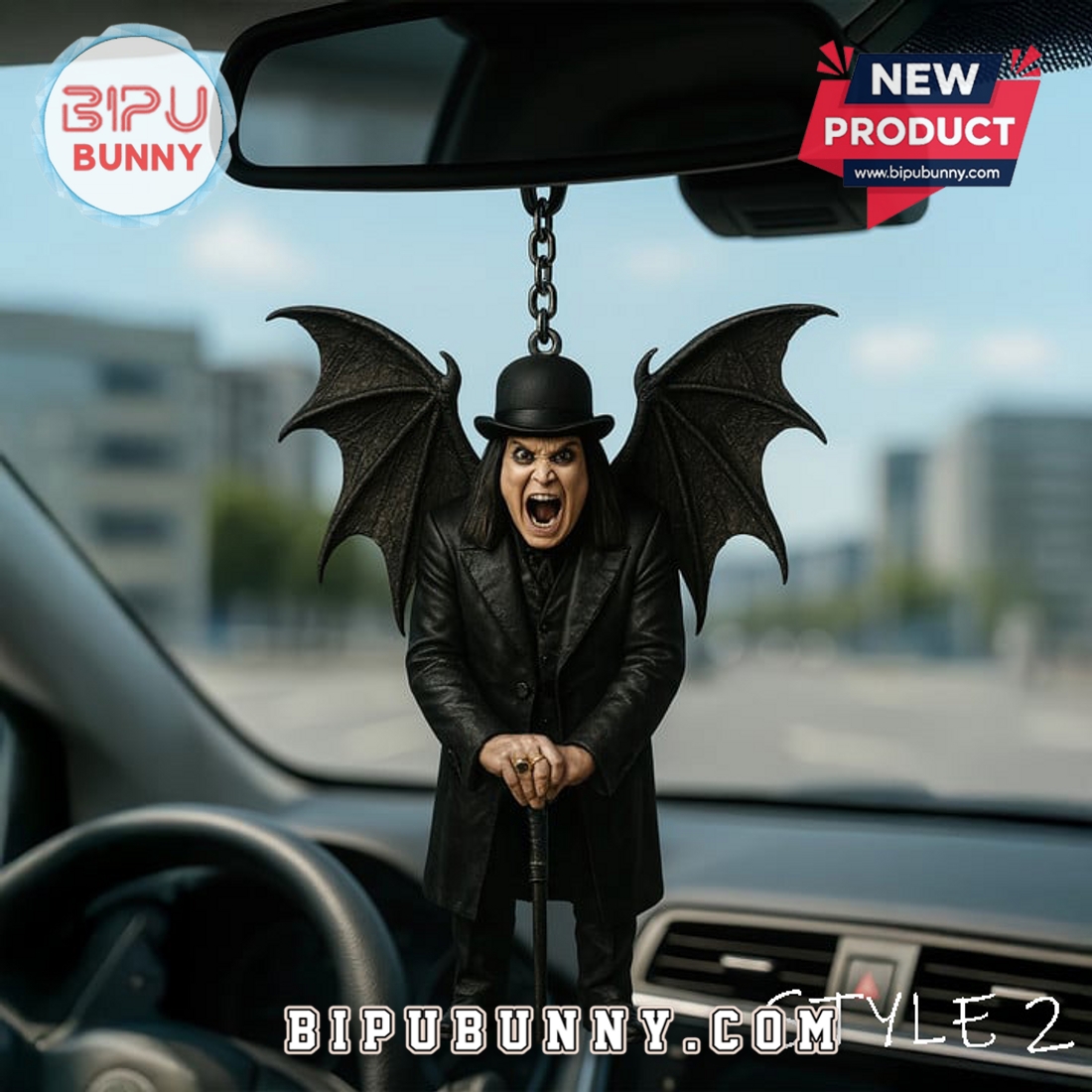 Premium Ozzy Osbourne Car Hanging Ornament Premium Ozzy Osbourne Car Hanging Ornament