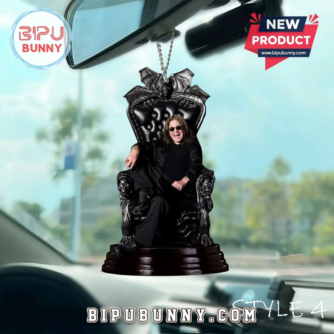 Premium Ozzy Osbourne Car Hanging Ornament Premium Ozzy Osbourne Car Hanging Ornament