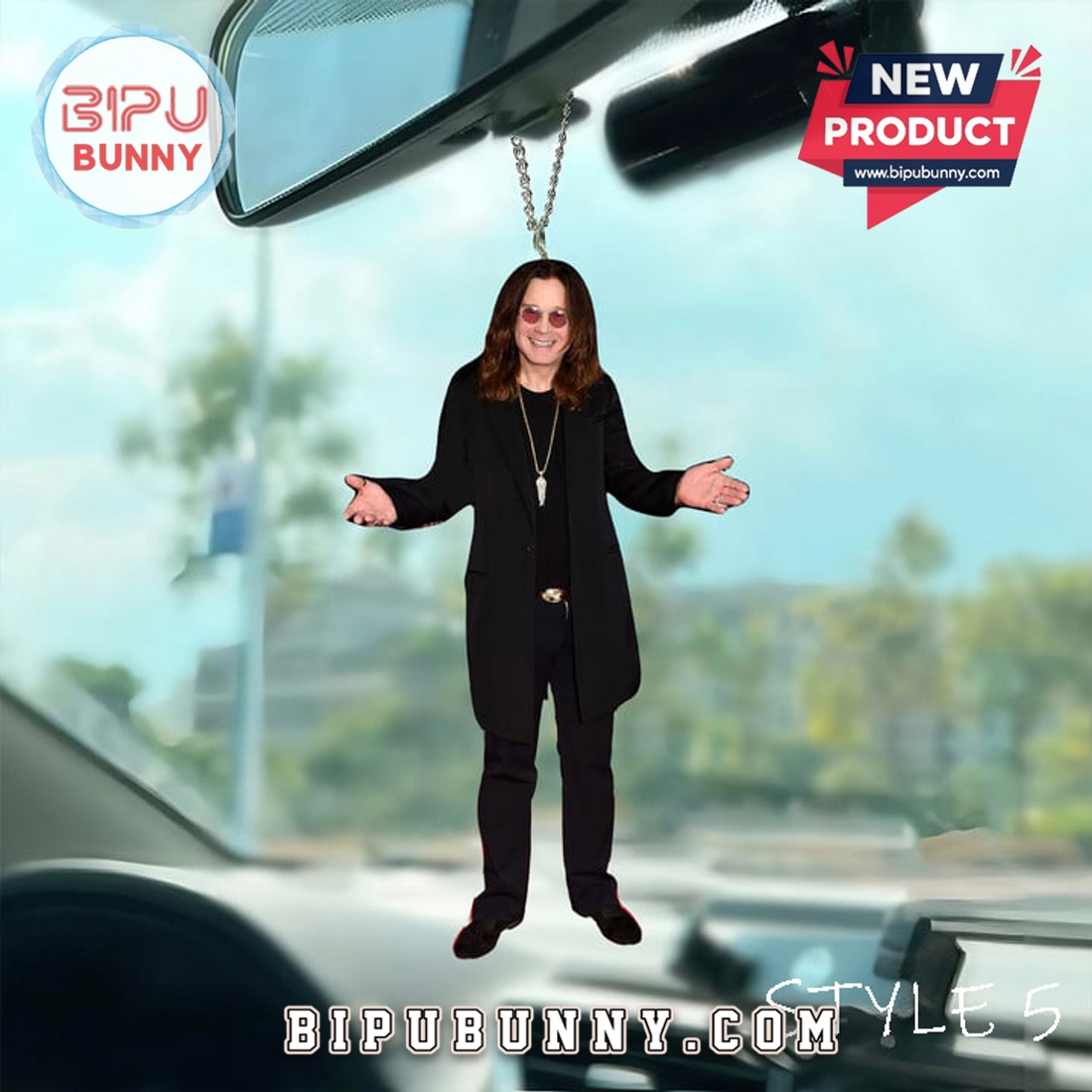 Premium Ozzy Osbourne Car Hanging Ornament Premium Ozzy Osbourne Car Hanging Ornament