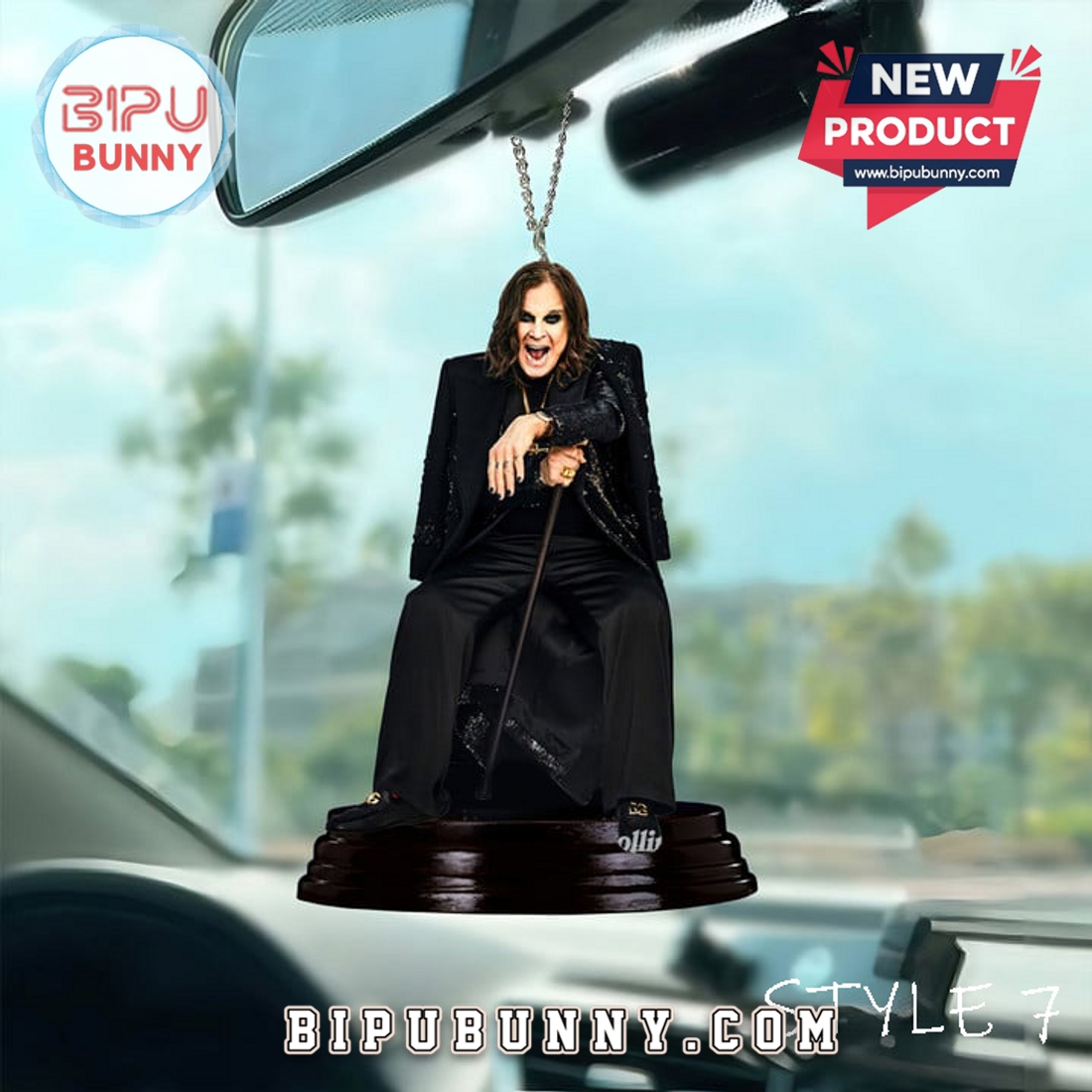 Premium Ozzy Osbourne Car Hanging Ornament Premium Ozzy Osbourne Car Hanging Ornament