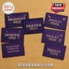 Purple Monopoly cards labeled Backstage Pass and Paisley Park from Prince edition.