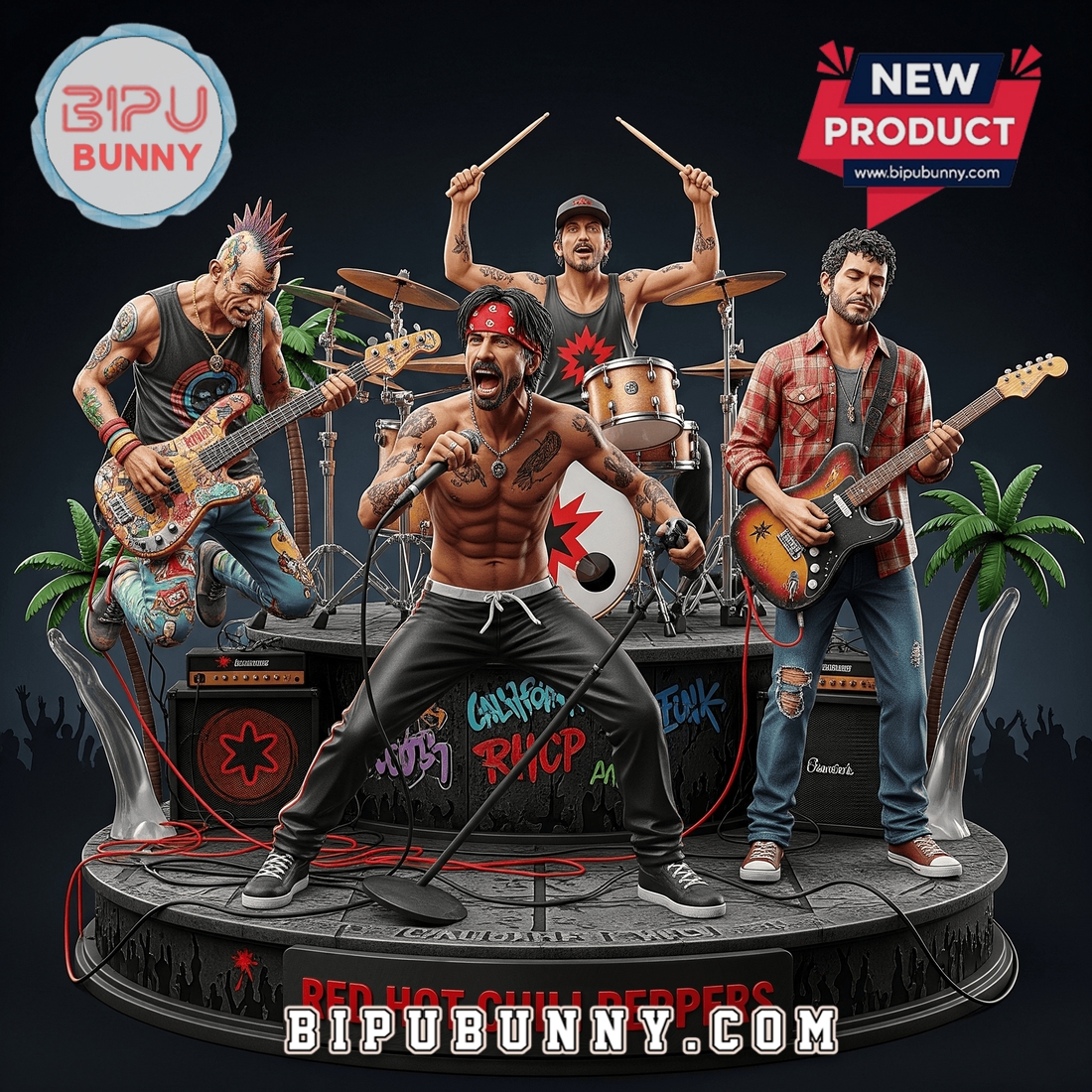 Red Hot Chili Peppers Acrylic Block Display Gift Red Hot Chili Peppers Acrylic Block Display Gift