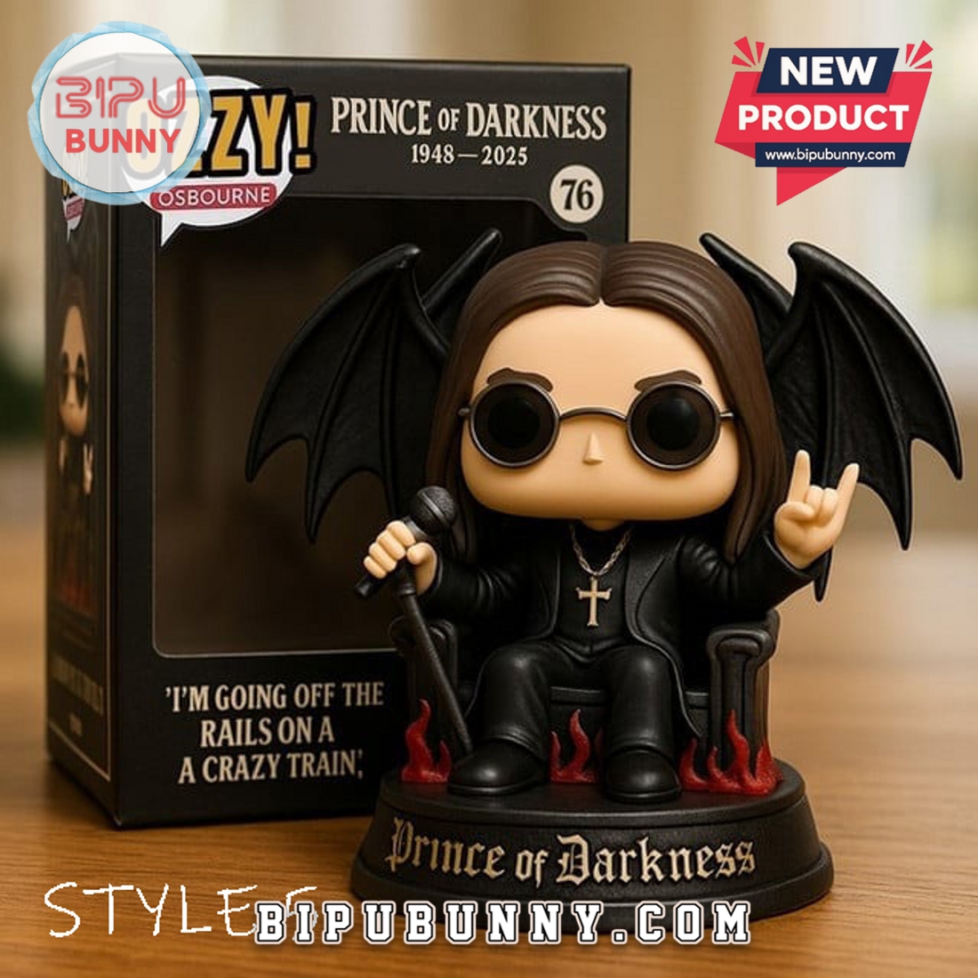 Rip Ozzy Osbourne 1948 – 2025 Resin Statue Rip Ozzy Osbourne 1948 – 2025 Resin Statue