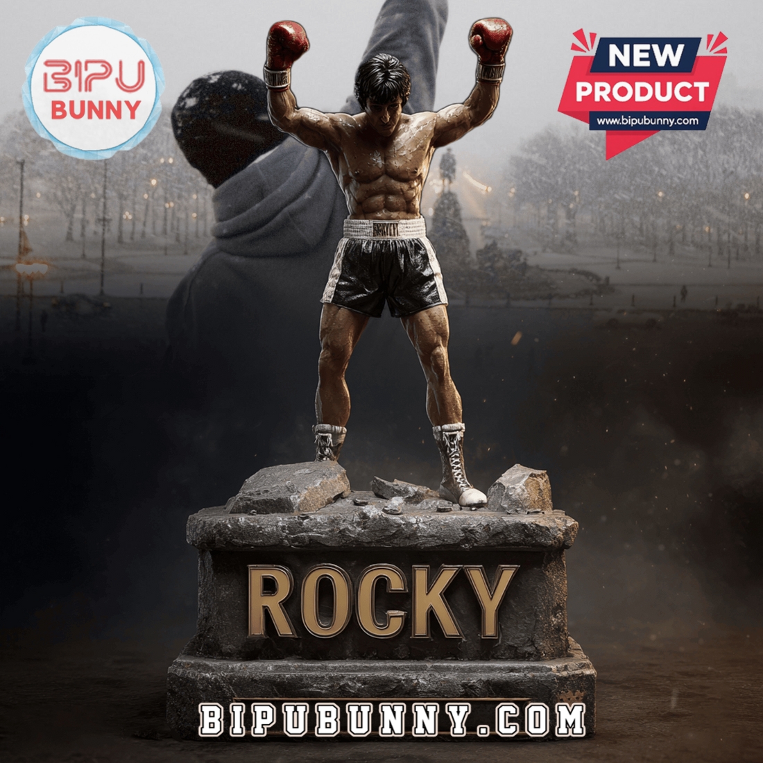 Rocky Acrylic Block Display Gift For Fan Rocky Acrylic Block Display Gift For Fan