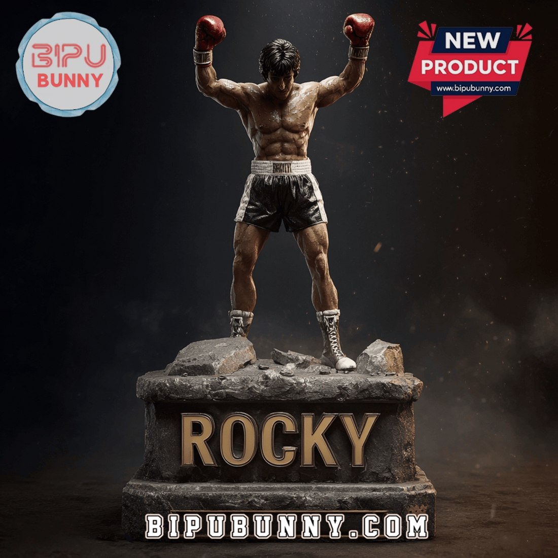 Rocky Acrylic Block Display Gift For Fan Rocky Acrylic Block Display Gift For Fan