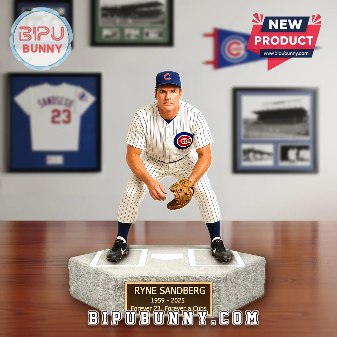 Ryne Sandberg 1959 –2025 Memorial Edition Acrylic Plaque Ryne Sandberg 1959 –2025 Memorial Edition Acrylic Plaque