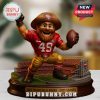 49ers custom standee figure in bright modern room.