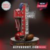 A cross with 49ers logos, a football helmet, and an American flag, featuring the quote 
