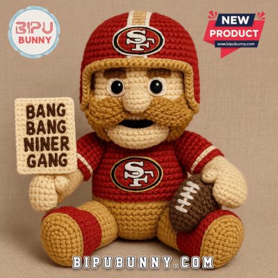 San Francisco 49ers Emotional Support Crochet Doll San Francisco 49ers Emotional Support Crochet Doll
