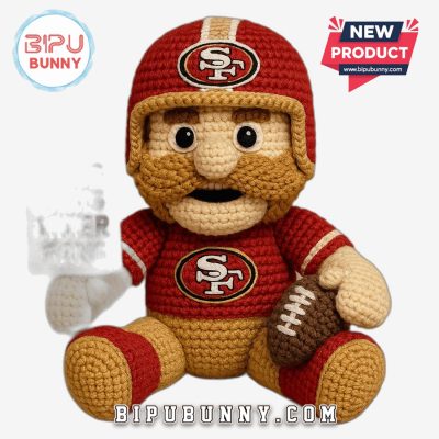 San Francisco 49ers Emotional Support Crochet Doll