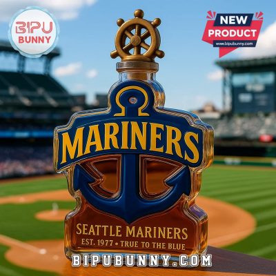 Seattle Mariners Anchor-Shaped Whiskey Bottle