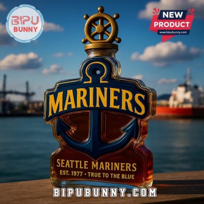 Seattle Mariners Anchor-Shaped Whiskey Bottle