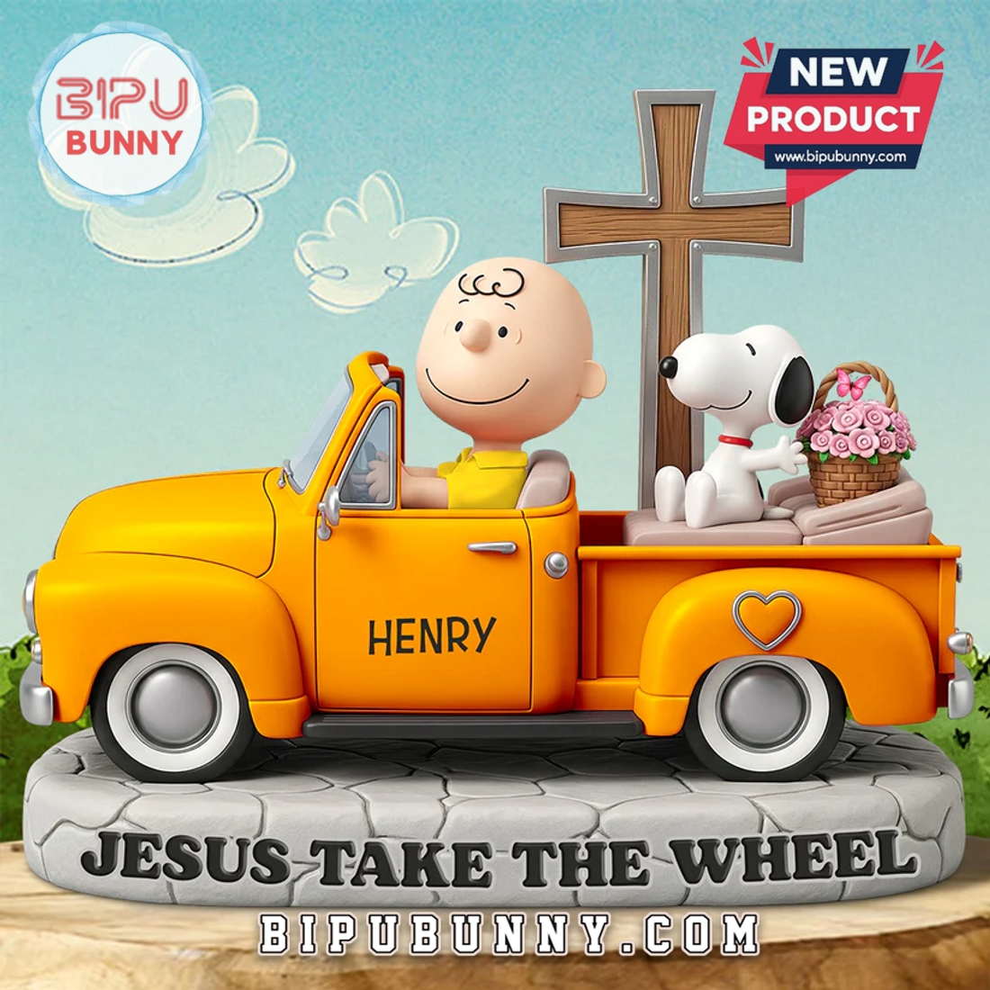 Snoopy Jesus Take The Wheel Acrylic Plaque Snoopy Jesus Take The Wheel Acrylic Plaque