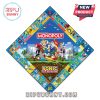 Diamond-shaped Sonic the Hedgehog Monopoly game board.