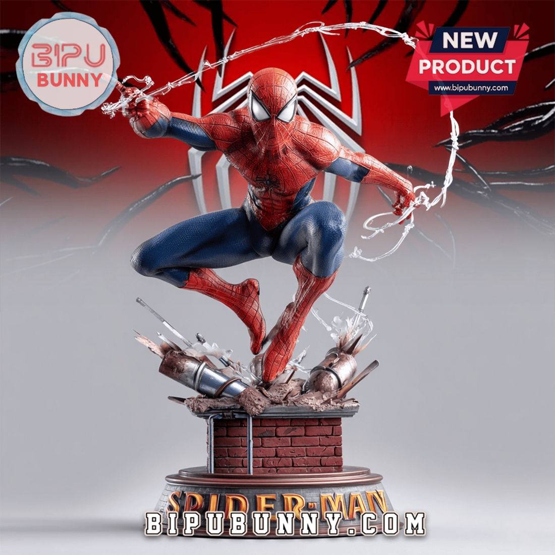 Spider-Man Acrylic Block Display Spider-Man Acrylic Block Display