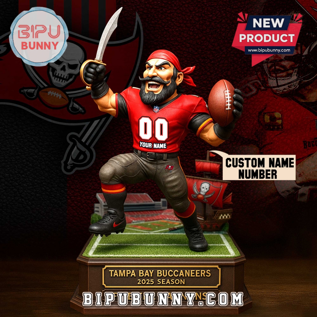 Tampa Bay Buccaneers Acrylic Standee Figures Tampa Bay Buccaneers Acrylic Standee Figures