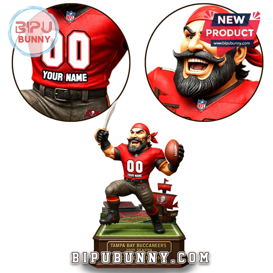 Tampa Bay Buccaneers Acrylic Standee Figures Tampa Bay Buccaneers Acrylic Standee Figures