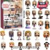 Taylor Swift figurines in various outfits from her iconic music videos and albums.