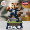 Tennessee Titans mascot figurine displayed in a modern home setting.