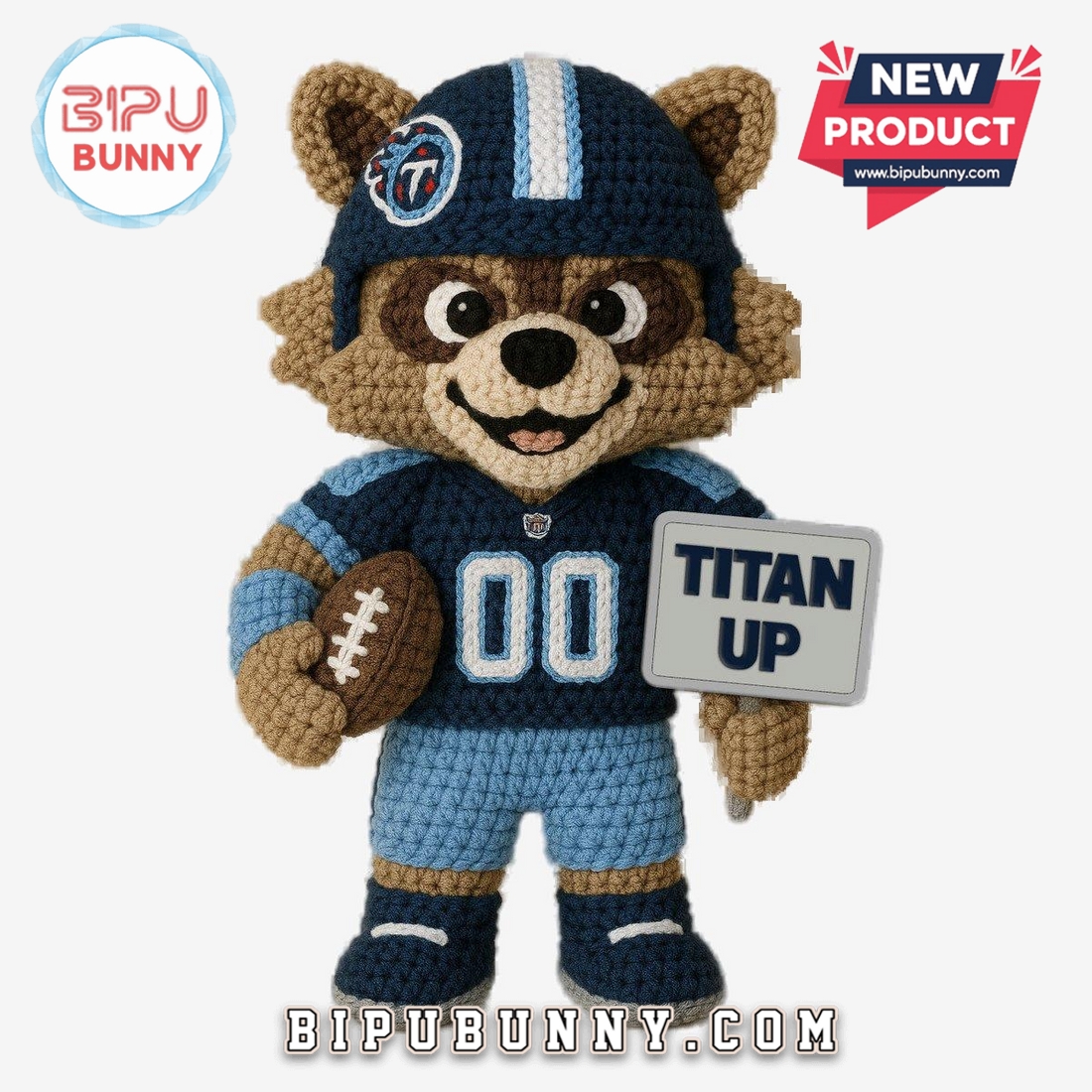Tennessee Titans Emotional Support Crochet Doll Tennessee Titans Emotional Support Crochet Doll