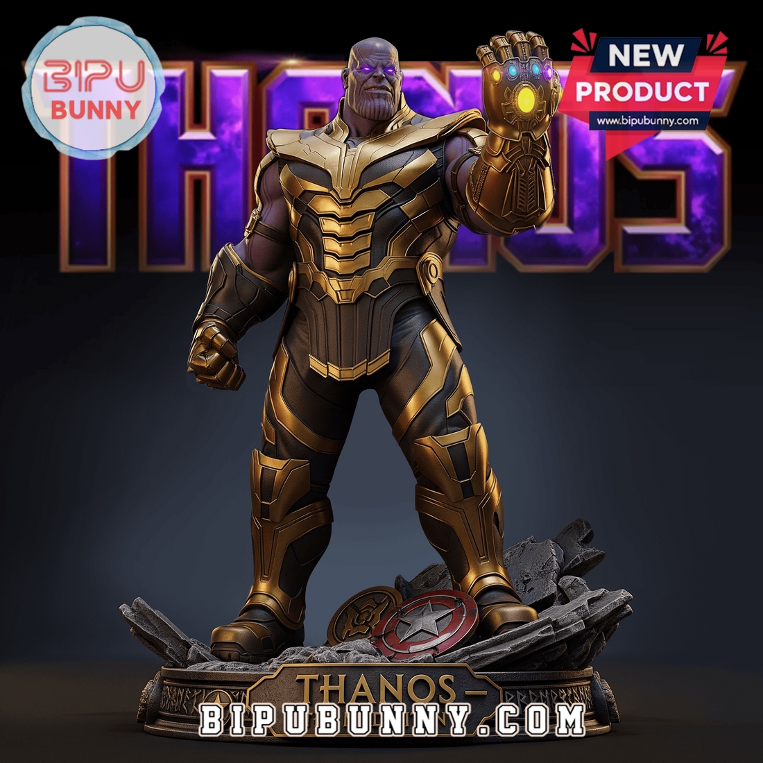 Thanos Acrylic Block Display Gift For Fan Thanos Acrylic Block Display Gift For Fan