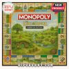 Monopoly Lord of the Rings Hobbiton Edition game board featuring Hobbiton landscape and themed properties.