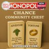 Hobbiton Monopoly edition Adventure and Fortune cards with Lord of the Rings themed tasks.