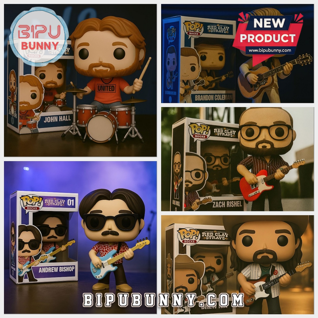 The Red Clay Strays Funko Vinyl Collectible Figure The Red Clay Strays Funko Vinyl Collectible Figure