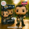 Funko Pop figure of Matt Heafy holding silver guitar in Trivium shirt.