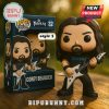 Funko Pop figure of Corey Beaulieu with white guitar and long hair.