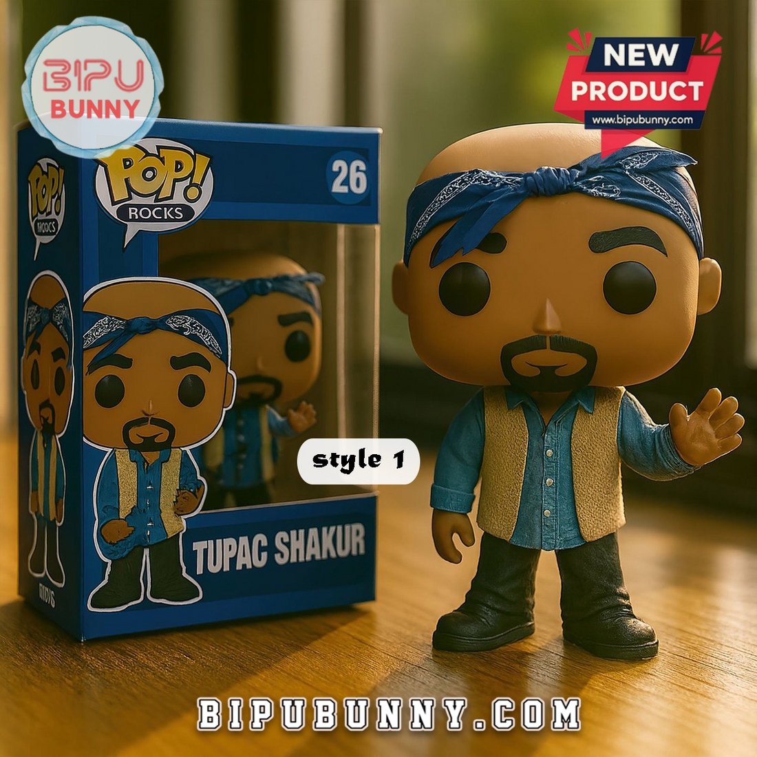 Tupac Shakur Funko Vinyl Collectible Figure Tupac Shakur Funko Vinyl Collectible Figure