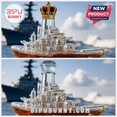 U.S. Navy Battleship Whiskey Bottle