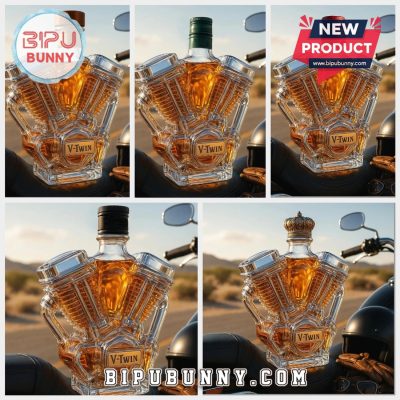 V-Twin Engine Whiskey Bottle