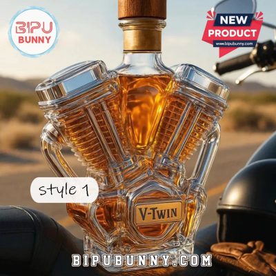 V-Twin Engine Whiskey Bottle