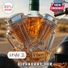 V-Twin whiskey bottle with green cap style 2.