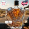 V-Twin whiskey bottle with black cap style 4.