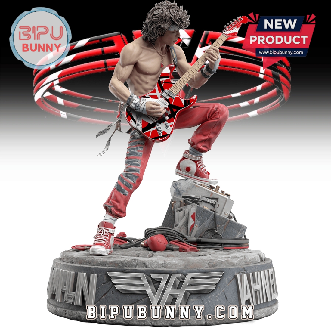 Van Halen Acrylic Block Display Van Halen Acrylic Block Display