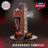 Washington Commanders cross-shaped statue with Bible verse and football elements.