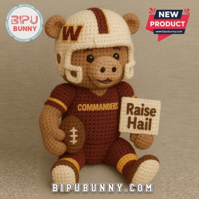 Washington Commanders Emotional Support Crochet Doll Washington Commanders Emotional Support Crochet Doll