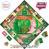 Wicked Edition Monopoly game board with unique properties from the world of Oz and colorful design.