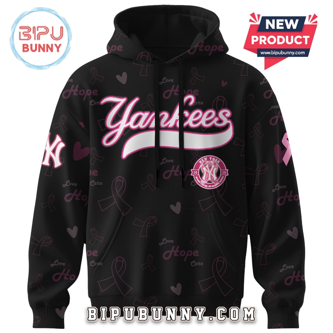 Yankees x Breast Cancer Awareness Month Hoodie And Pants Yankees x Breast Cancer Awareness Month Hoodie And Pants